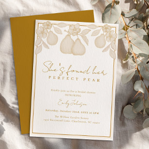 Invitación Ha encontrado su perfíz perfecto   Ducha de novia 