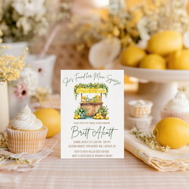 Invitación ¡Ha encontrado su principal apretón! Lemon Bridal  (Subido por el creador)