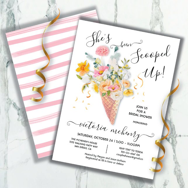 Invitación Ha sido sacada de la ducha de novias Bouquet (Subido por el creador)