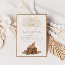 Había una vez que Woodland bebe Baby Shower