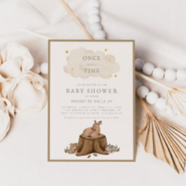 Invitación Había una vez que Woodland bebe Baby Shower