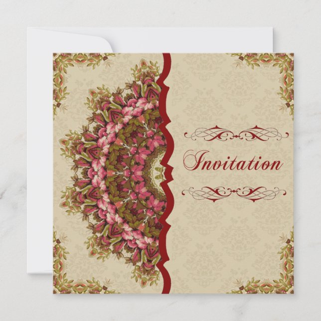 Invitación Habitación italiana del jardín del renacimiento - (Anverso)