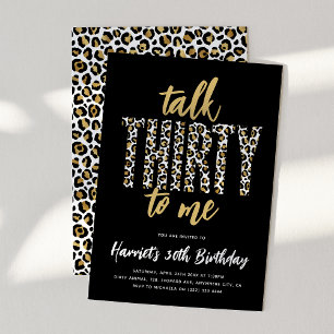 Invitación ¡Habla TREINTA conmigo! Cumpleaños 30