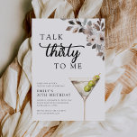 Invitación Habla Treinta Para Mí Fiesta De Cumpleaños 30<br><div class="desc">Hablar Treinta Para Mí Invitación A Fiesta De Cumpleaños 30</div>