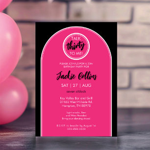 Invitación Habla Treinta Para Mí Fiesta De Cumpleaños 30