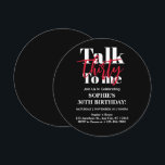 Invitación Hablar 30 Conmigo Círculo moderno de Fiestas de cu<br><div class="desc">Háblame de la invitación al círculo de Fiestas de cumpleaños número 30. Háblame de la invitación a la fiesta de cumpleaños número 30. "¡cumplir 30 años nunca ha sido esta moda! Haga de su cumpleaños un aniversario inolvidable con nuestra Invitación a la Fiesta de Cumpleaños 30 To Me. Sé único,...</div>