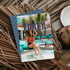 Invitación Hablar de cuarenta para mí | 40.º Fiesta de cumple