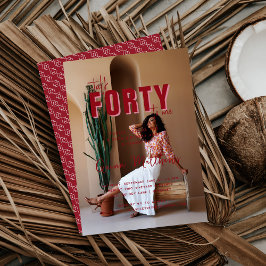 Invitación Hablar de cuarenta para mí | 40.º Fiesta de cumple