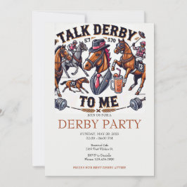 Invitación Hablar De Derby A Mi Fiesta