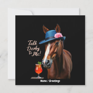 Invitación Hablar De Derby Para Mí Cita De Caballo De Carrera