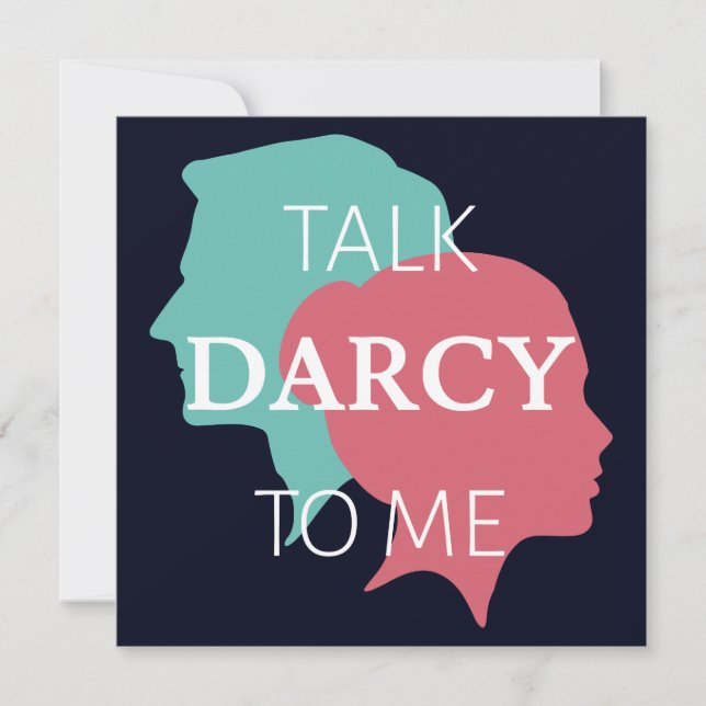 Invitación Hable Darcy Conmigo IV (Anverso)