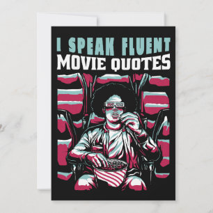 Invitación Hablo citas de películas fluidas