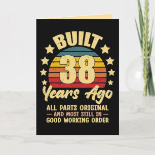 Invitación Hace 38 Años Todas las Piezas Originales Cumpleaño