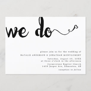 Invitación Hacemos caligrafía con letras a mano minimalista n
