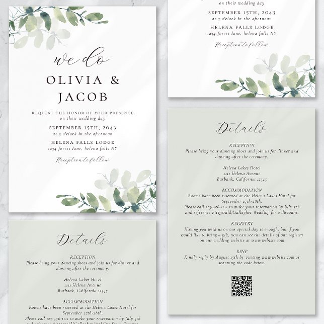 Invitación Hacemos eucalipto Salva Verde todo en un solo Boda (Subido por el creador)