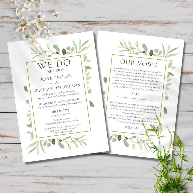 Invitación Hacemos que el Boda de la segunda parte prometa ve (Subido por el creador)