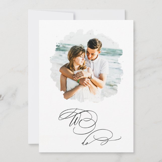 Invitación *~* HACEMOS UN Par FOTO RSVP + QR AR6 Boda Invi (Anverso)