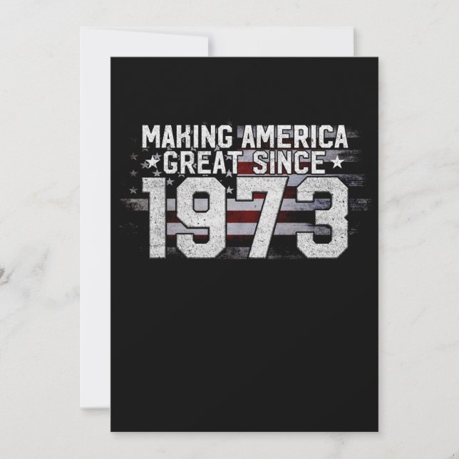 Invitación Hacer a Estados Unidos grande desde 1973 regalo de (Anverso)