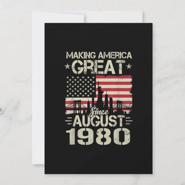 Invitación Hacer a Estados Unidos grande desde el regalo de c (Anverso)