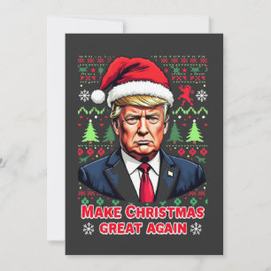 Invitación Hacer a los Navidades grandes de nuevo feas navida