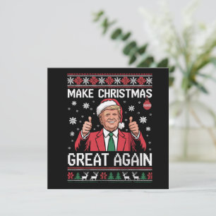 Invitación Hacer a los Navidades grandes de nuevo Trump pijam
