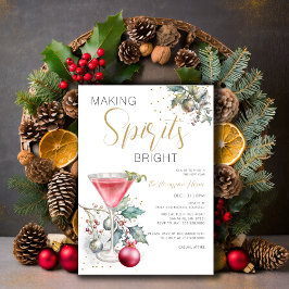 Invitación Hacer brillar a los espíritus al Fiesta de Año Nue