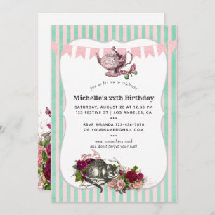 Invitación Hacer De Moda Cualquier Evento Alice In Wonderland