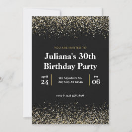 Invitación Hacer que 30 parezca un buen cumpleaños plateado e