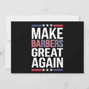 Invitación Hacer que los Barberos Sean Geniales de Nuevo Barb