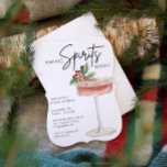 Invitación Hacer que los espíritus brillen Navidades mínimos<br><div class="desc">A cualquiera que planee una fiesta de vacaciones le encantarán nuestros objetos con un encantador cóctel de Navidades pintado a mano. Este Fiesta Navidad invita a combinar sin esfuerzo la elegancia festiva con la practicidad. El diseño de los espíritus pintados le da un toque de calidez y capricho, perfecto para...</div>