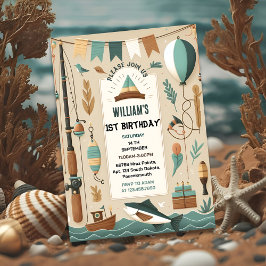 Invitación hacer un barco lindo chico Fish ofishally un prime