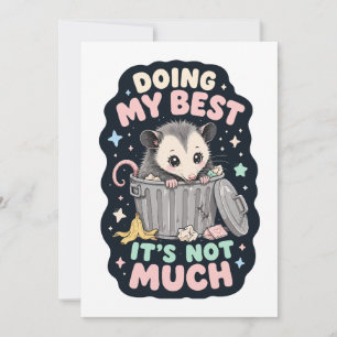 Invitación Haciendo mi mejor humor de zarigüeya