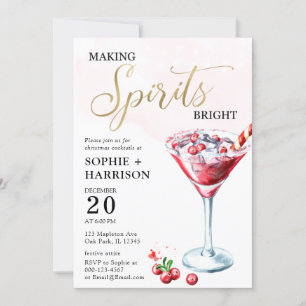 Invitación Haciendo Que Los Espíritus Brillen Navidades Fiest