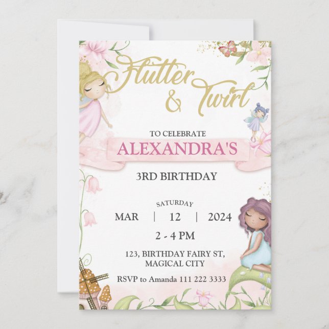 Invitación Hada 3.ª 4.ª 6.ª honestidad (Anverso)