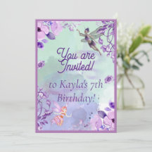 Hada 7.ª acuarela Púrpura