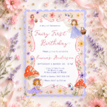 Hada Caprichosa Cumpleaños 1er Floral Niñas