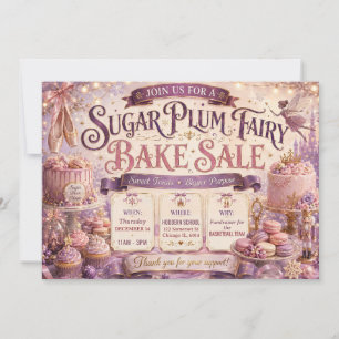 Invitación Hada de Azúcar Magica Venta de Repostería Navideña