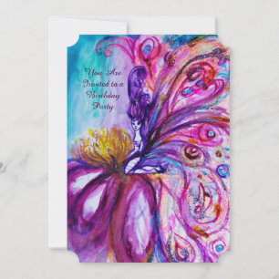 INVITACIÓN HADA DE FLORES DULCES Y CAPRICHOSAS EN DESTELLOS D