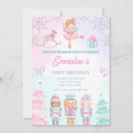 Invitación Hada de Rosa del País de las Golosinas 