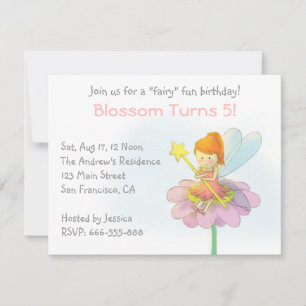 Invitación Hada Linda, Cumpleaños de Niña