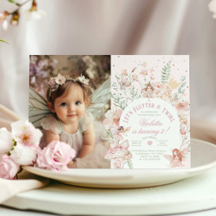 Invitación Hada princesa revolotea y gira Cualquier edad Cump