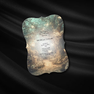 Invitación Hada Tale Encantada Selva Elegante Bridal Floral