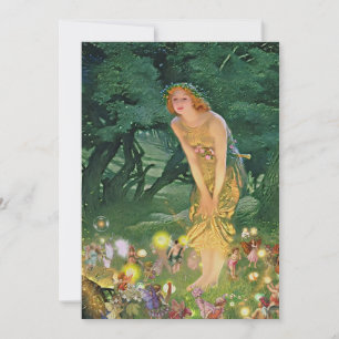 Invitación Hadas a la luz de la luna