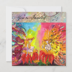 Invitación HADAS DEL AMANECER ,Destellos de Oro Mágico