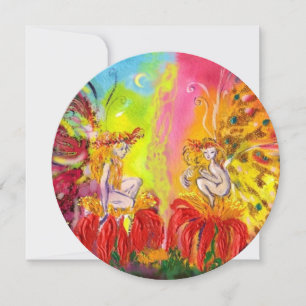 Invitación HADAS DEL AMANECER, destellos mágicos de oro azul