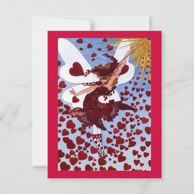 Invitación Hadas del corazón (Anverso)