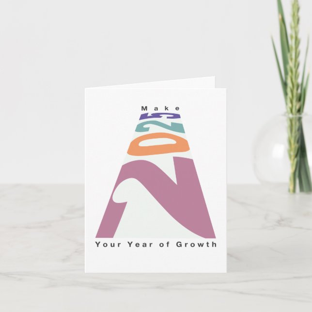 Invitación Haga de 2025 su año de crecimiento (Anverso)