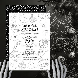 Invitación Hagamos que el Fiesta de disfraces de Halloween se