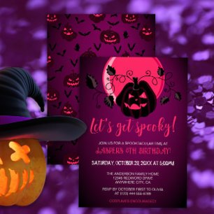 Invitación Hagamos que Halloween sea espeluznante en cualquie