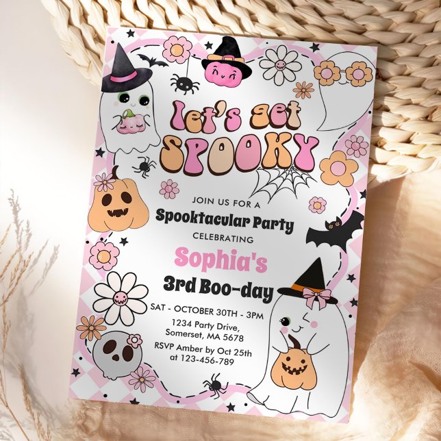 Invitación Hagamos que Halloween sea un tercer cumpleaños. (Subido por el creador)